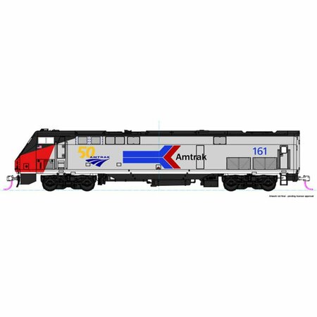 KATO No.161 N Scale Amtrak GE P42 Genesis Phase I Travelscape with 50th Anniversary Logo KAT1766036